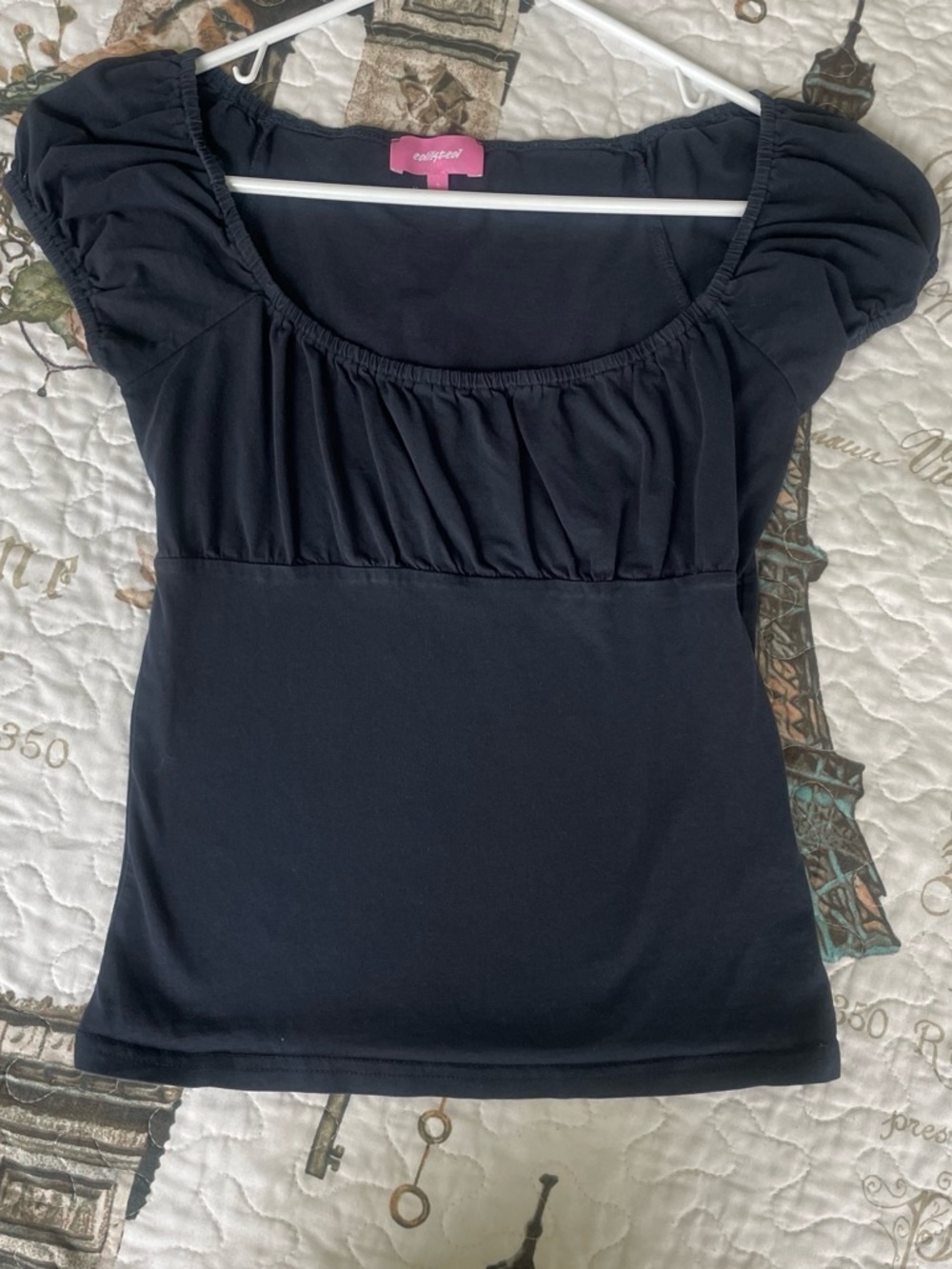 Edikted dark blue babydoll top